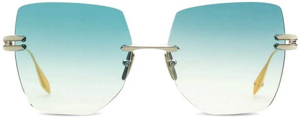 Dita Embra Silver - White Gold w/ Dark Turquoise to Clear Gradient