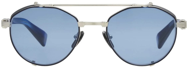 Balmain BRIGADE-IV Brushed Silver-Blue Swirl