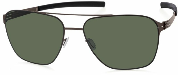 Ic-berlin IB Jonathan I. Large: Graphite Black Green Polarized Flex