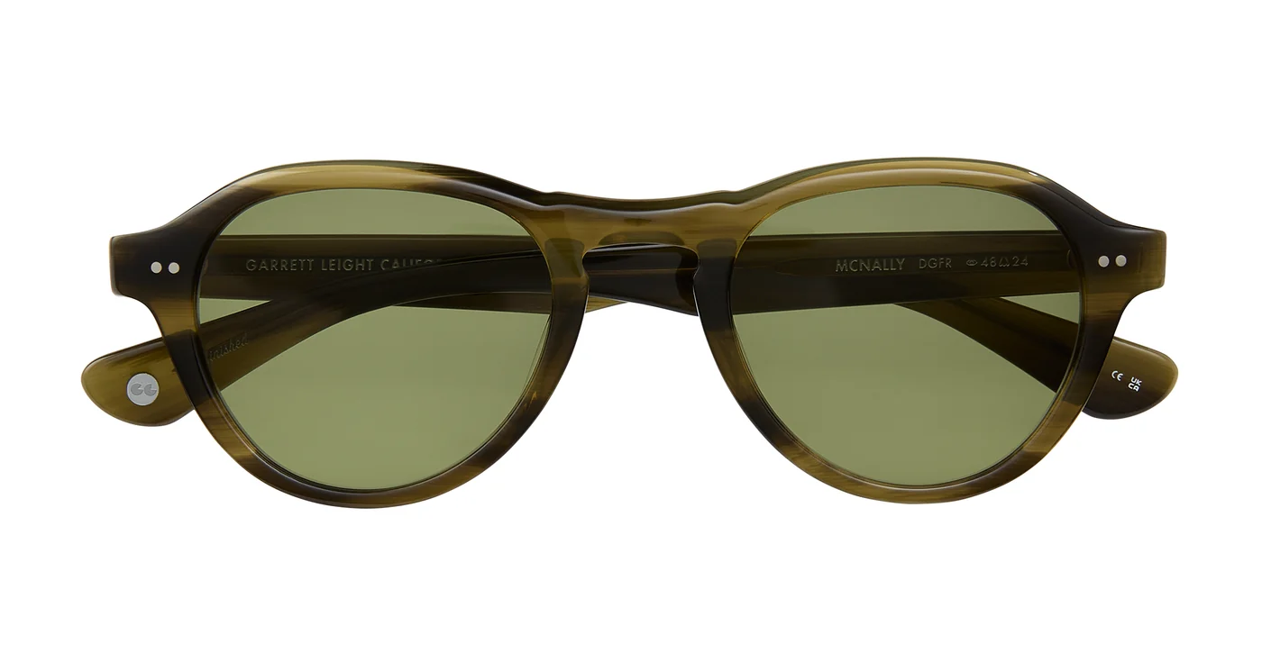 Garrett Leight Nally 2182 Douglas Fir Lime