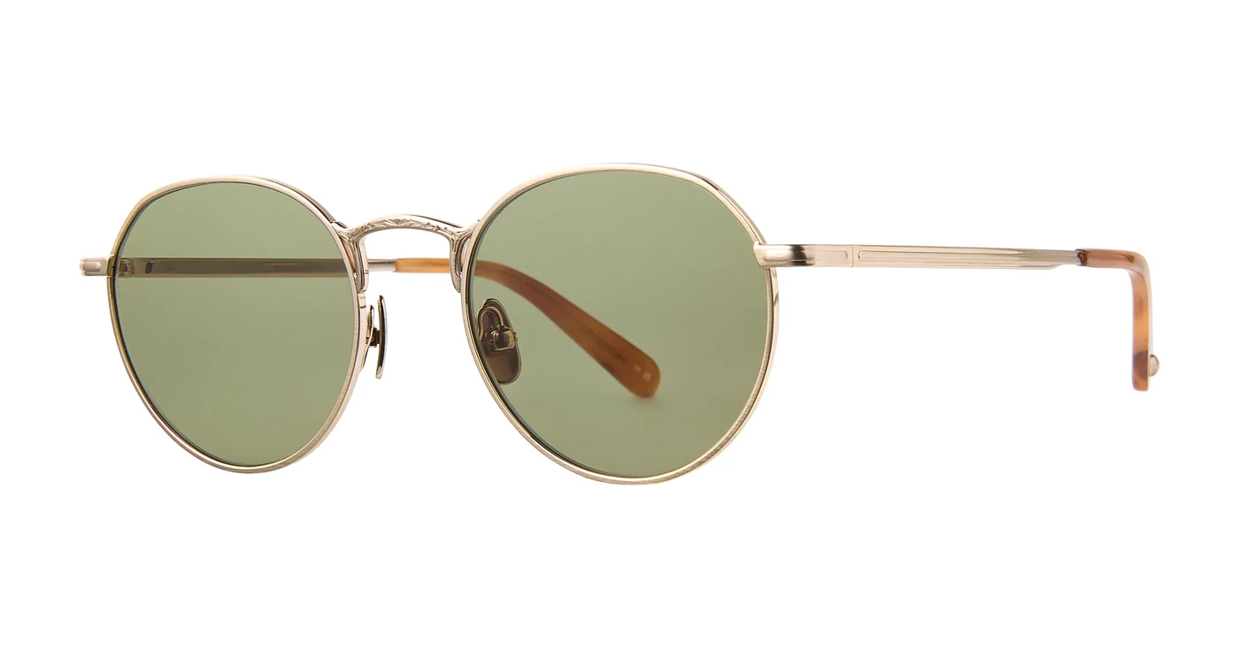 Garrett Leight Ocampo 7083 Brushed Gold - Ember Tortoise