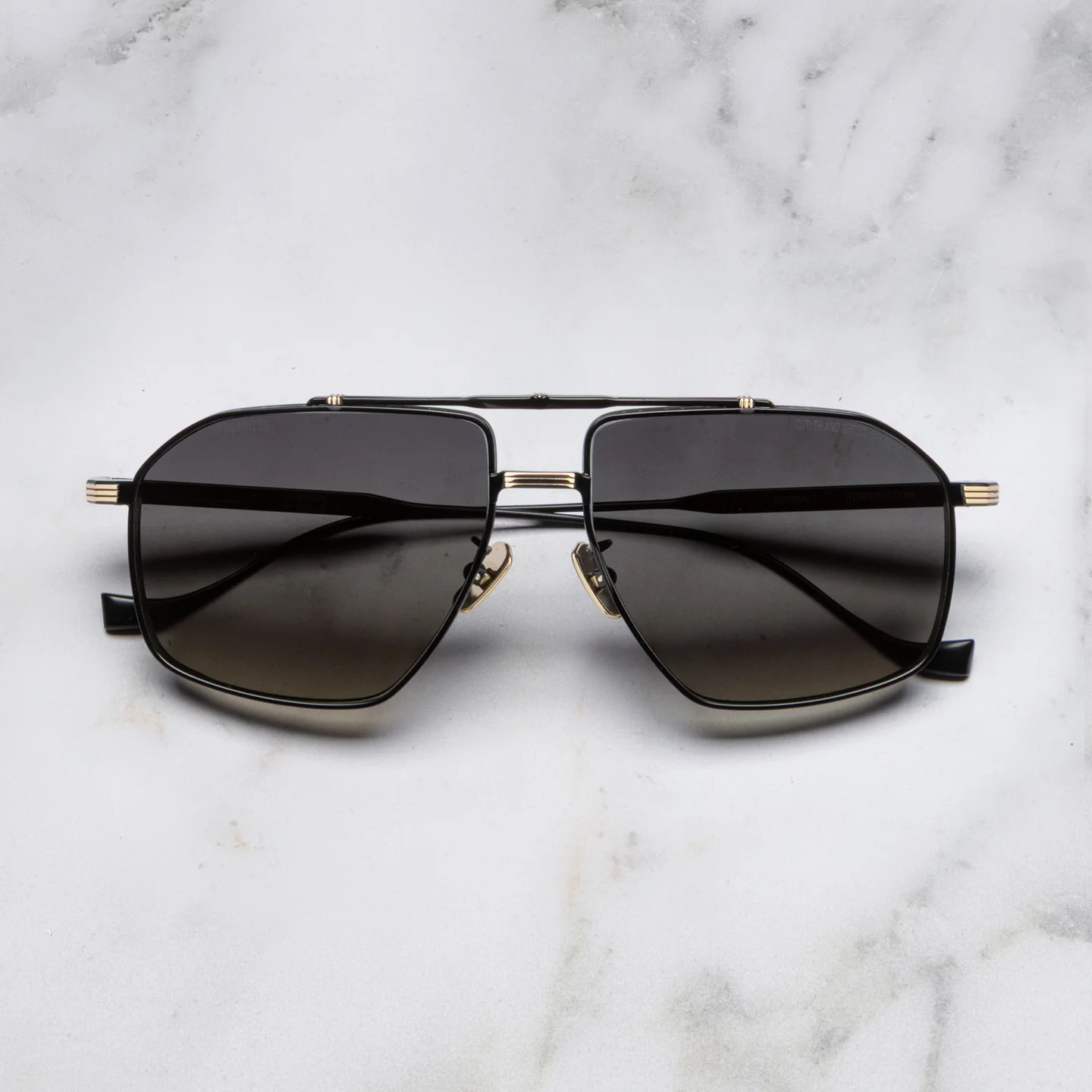 Cutler and Gross CGST-1424-59-01 Black/Gold