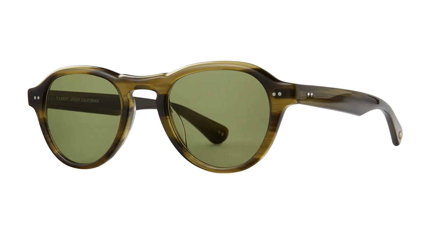 Garrett Leight Nally 2182 Douglas Fir Lime