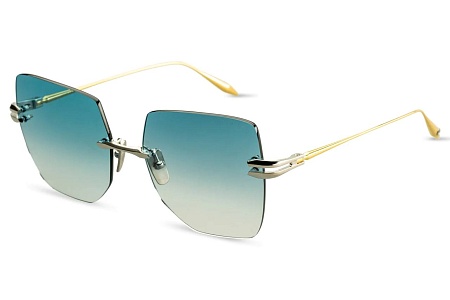 Dita Embra Silver - White Gold w/ Dark Turquoise to Clear Gradient